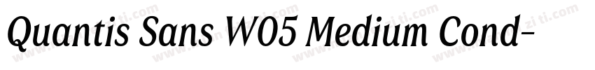 Quantis Sans W05 Medium Cond字体转换